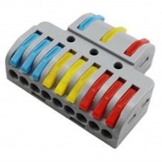 Κλέμμα ταχείας αυτόματης σύνδεσης καλωδίων 3 Εισόδων-9 Εξόδων 0,75-4mm² 32A 31036